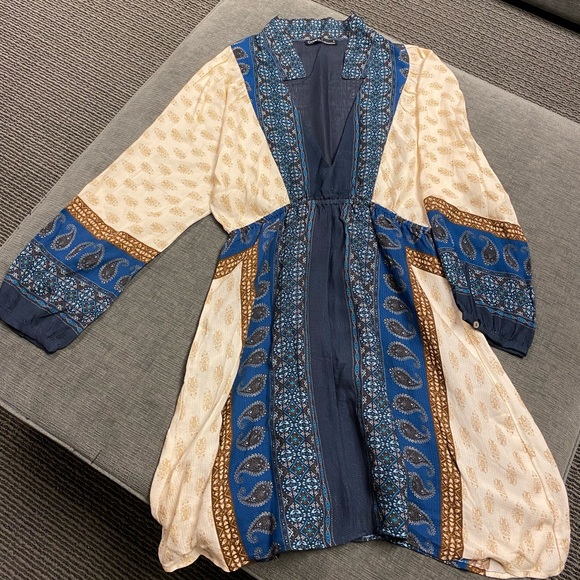 Gypsy 05 Dresses & Skirts - Gypsy05 tunic mini dress with paisley print
